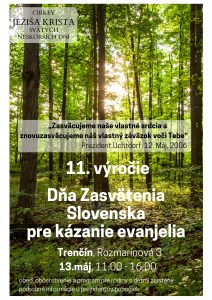 11. výročie zasvätenia